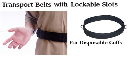 Transport Belts with Lockable Slots - For Disposable Cuffs