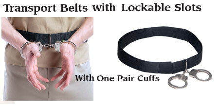 Transport Belts with Lockable Slots - One Pair Cuffs